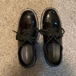 Black chunky Madden Girl Loafers